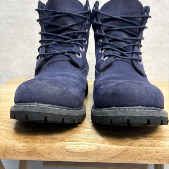 Timberland 6 In. Premium Boots Velvet Navy Nubuck Women’s Size 7 Blue TB0A1KC5 - Picture 4 of 16